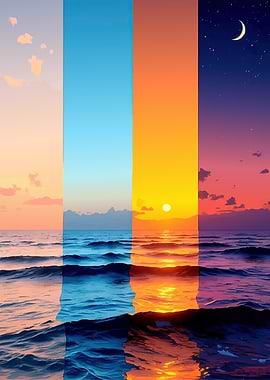 Four Times of Day at Sea