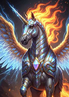 Armored Unicorn Fire Ice