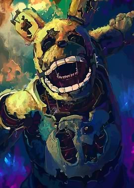 Springtrap Animatronic Digital Art