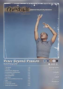 Album Cover Meshell Ndegeocello - Peace Beyond Passion