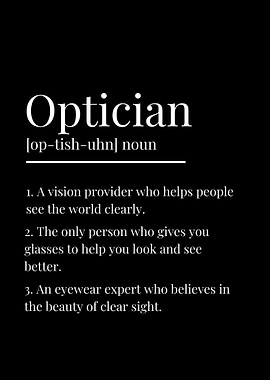 Funny Optician Definition