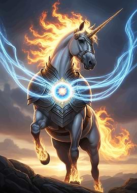 Armored Unicorn Fire Lightning