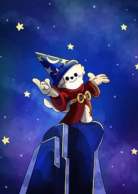 Wizard Dog on Building Top