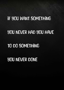 Inspirational Quote on Black Background