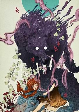 Little Red Riding Hood and Wolf