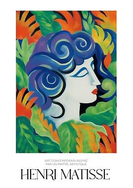 Henri Matisse Inspired Art Print