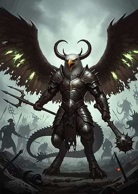 Armored Eagle Warrior Horns