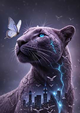 Panther Double Exposure