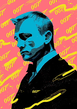 James Bond 007 Daniel Craig Portrait