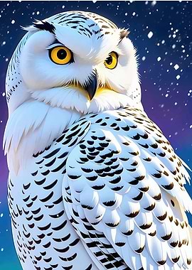Majestic Snowy Owl Portrait