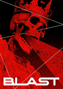 Red Skull King 'BLAST' Poster