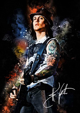 Synyster Gates Portrait with Guitar