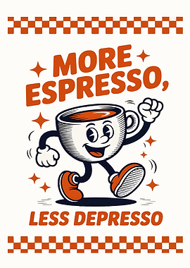 More Espresso, Less Depresso Cartoon