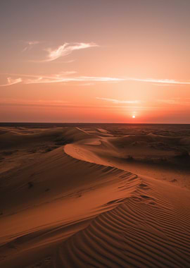 Desert Sunset Landscape