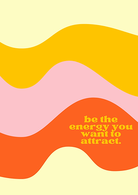 Motivational Wavy Abstract Art