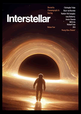 Interstellar movie poster, black hole