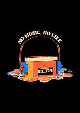 No Music No Life Retro Cassette
