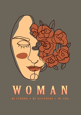 Empowering Poster Be Strong Be Different Be You