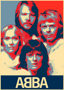 ABBA Band Poster Art