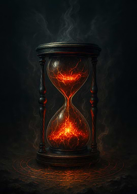 Fiery Hourglass Time