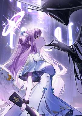 Angel Confronts Shadowy Figure