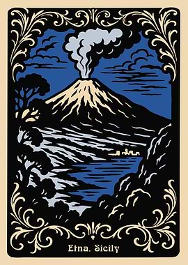 Etna, Sicily: Volcanic Landscape Art