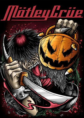 Mötley Crüe Halloween Illustration