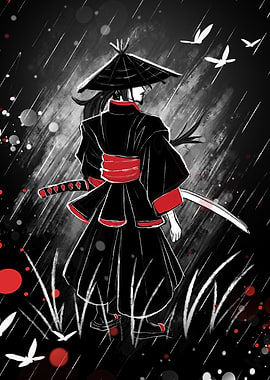Samurai in Rain