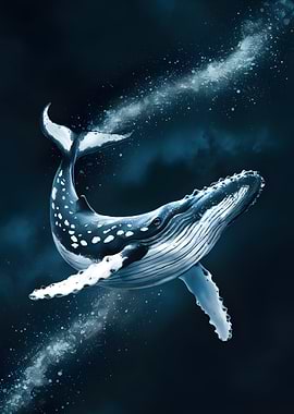 Whale in the Deep Blue Sea