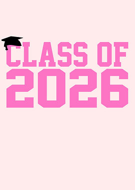 Class of 2026 Graduation Pink