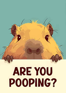 Capybara with Funny Question