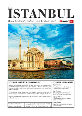 Istanbul City Poster