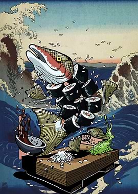 Sushi Fish Wave