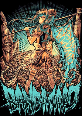 Band-Maid Anime Style Illustration