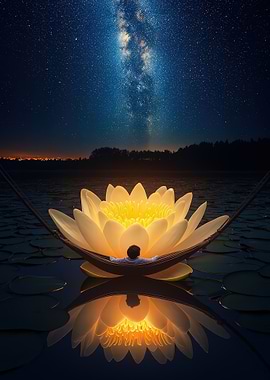 Lotus Hammock Under the Stars