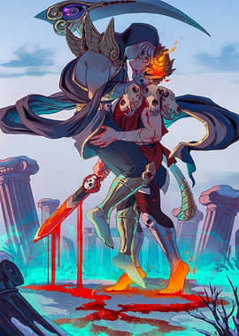 Hades and Zagreus Embrace