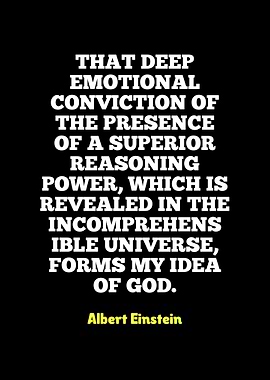 Einstein Quote: Idea of God