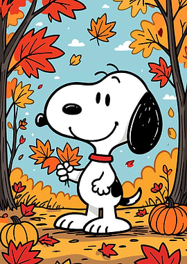 Snoopy in Autumn