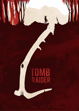 Tomb Raider Minimalist Poster Art
