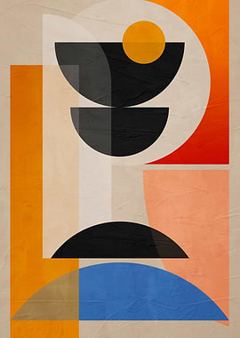 Abstract Geometric Shapes Art