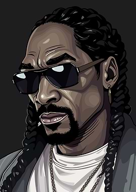 Snoop Dogg Portrait Illustration
