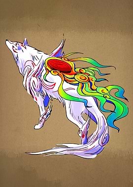 Okami Amaterasu Digital Art