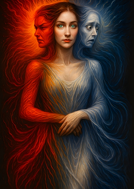 Dual Emotions Portrait