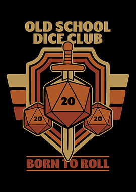 Old School Dice Club Design