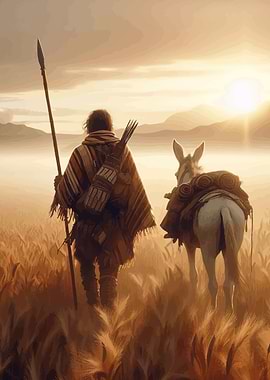 Traveler Donkey Golden Field
