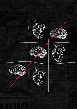 Tic-Tac-Toe with Brains and Hearts