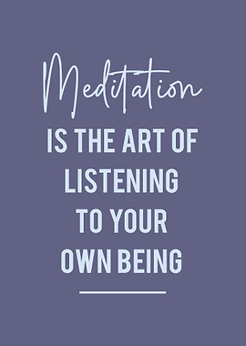 Meditation: The Art of Listening