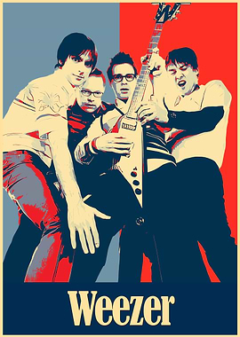 Weezer Band Poster