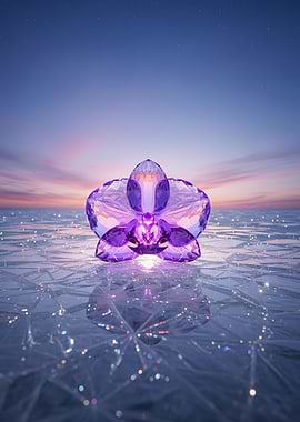 Crystal Orchid on Ice