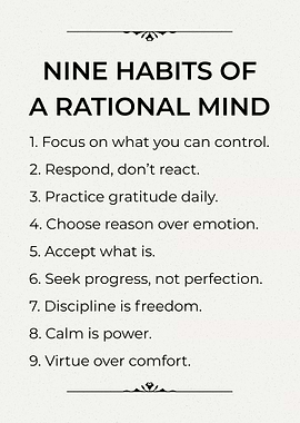 Nine Habits of a Rational Mind
